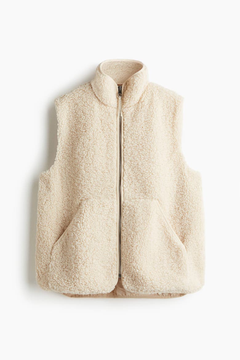 Teddy Gilet, Alternate, color, Light beige