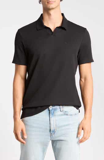 Micro Waffle Johnny Collar Top