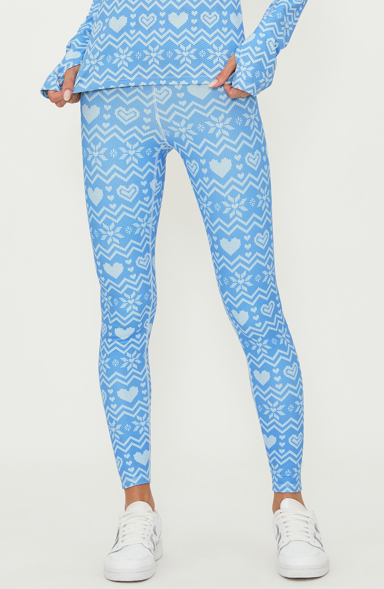 Beach Riot Piper Leggings in Alps Waffle 