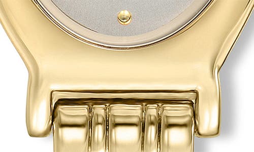 Ettika Classic Oval Dial Two-tone Bracelet Watch In Gold