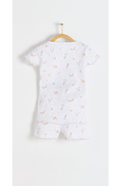 Babycottons Delphine Short Tee & Pants Pj Set In Full Print