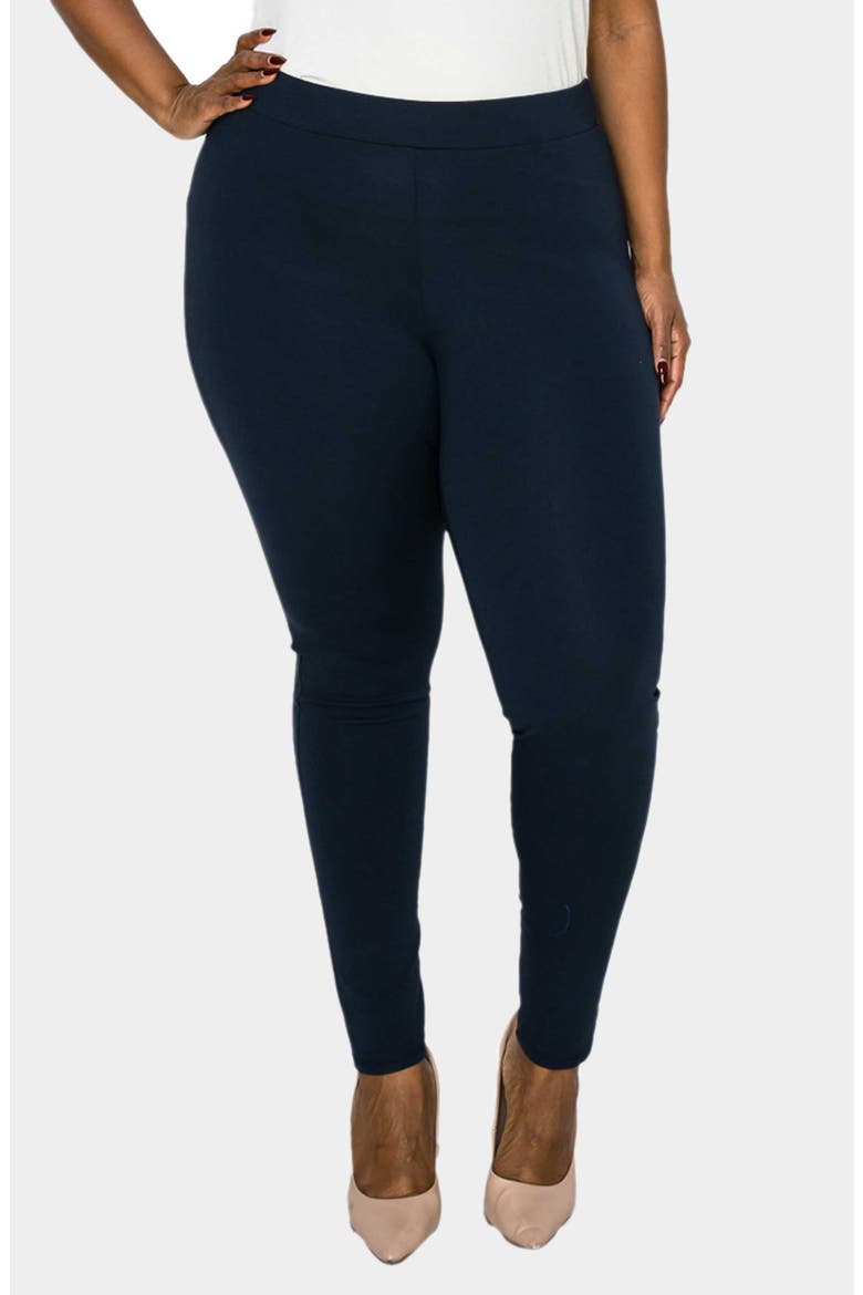 Ashley Ponte Leggings, Main, color, NAVY
