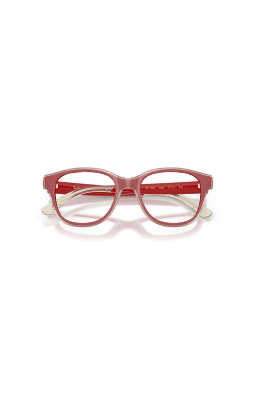 Ray Ban Ray-ban 44mm Square Optical Glasses In Red