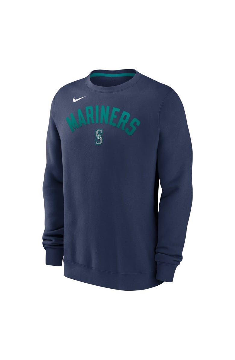 Nike Men's Nike Navy Seattle Mariners Classic Fleece Performance Pullover Sweatshirt, Alternate, color,