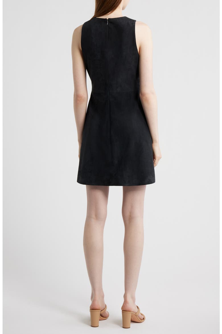 Sycara Sleeveless Suede Minidress, Alternate, color, SKY CAPTAIN
