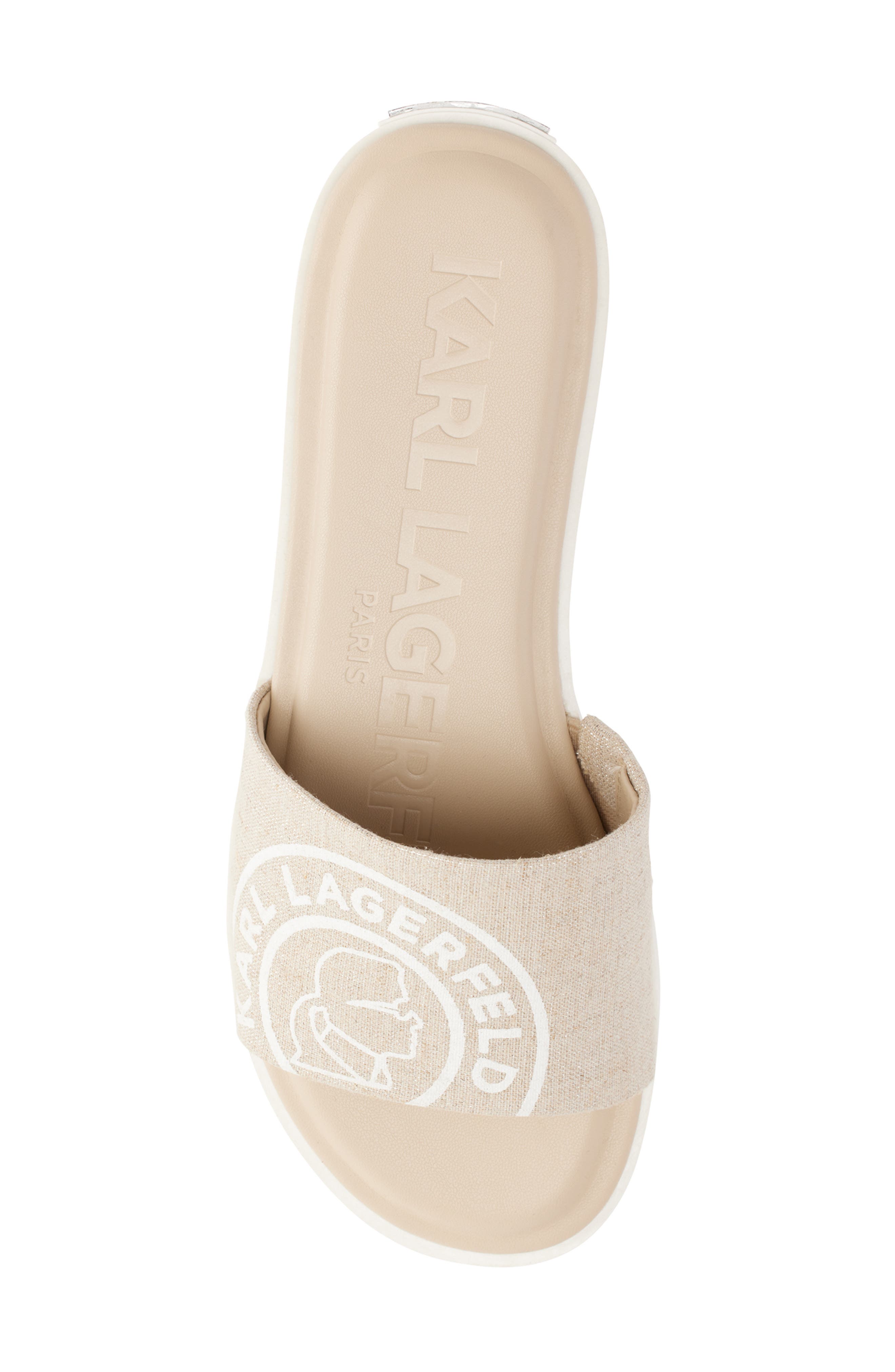 Canta Slide Sandal, Alternate, color, NATURAL/ SILVER