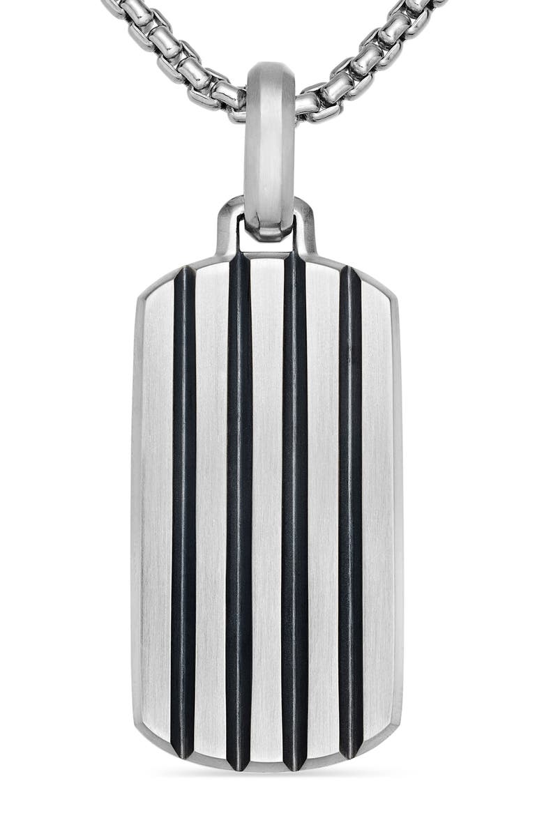 David Yurman Beveled Tag in Sterling Silver, 35mm, Alternate, color, 