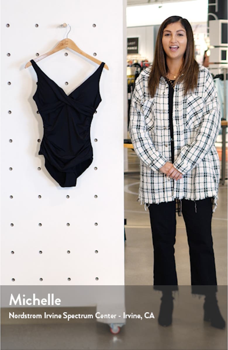 Cross Front One-Piece Swimsuit, sales video thumbnail