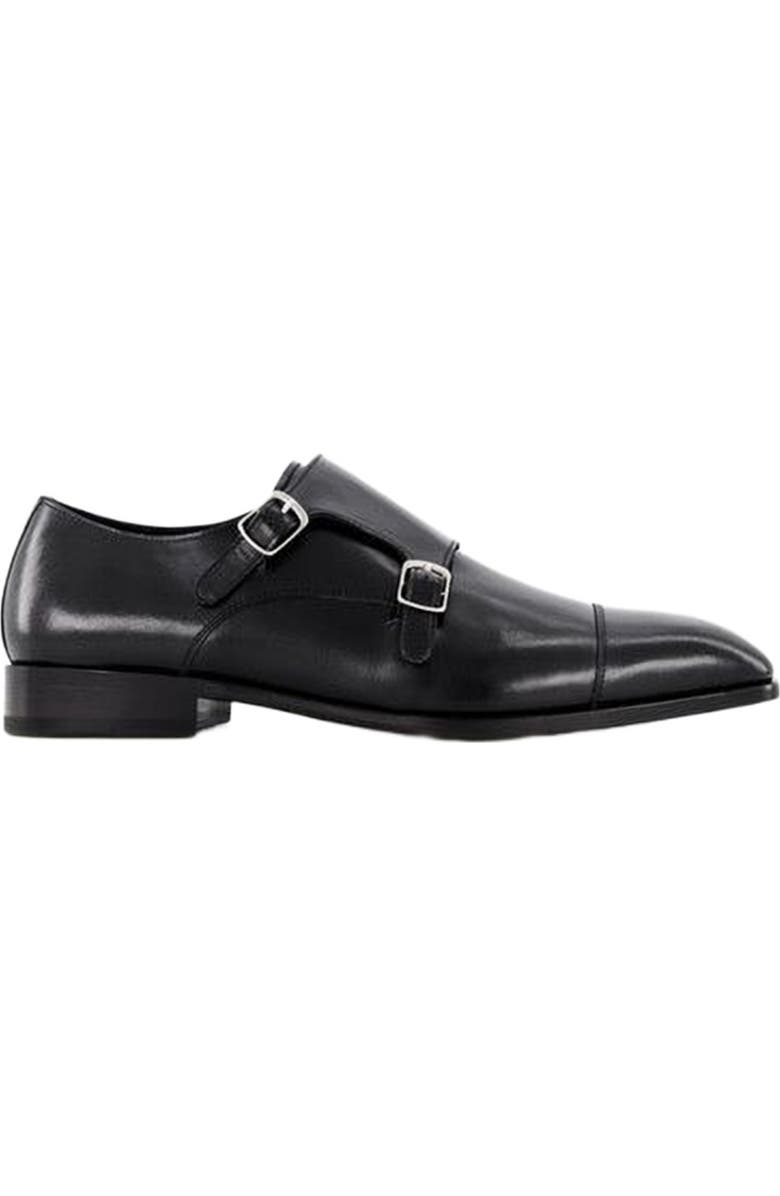 Anthony Veer Bexley Double Monk, Alternate, color, Obsidian Black Leather