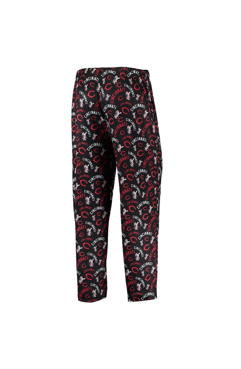 FOCO Men's FOCO Black Cincinnati Reds Cooperstown Collection Repeat Pajama Pants, Alternate, color,