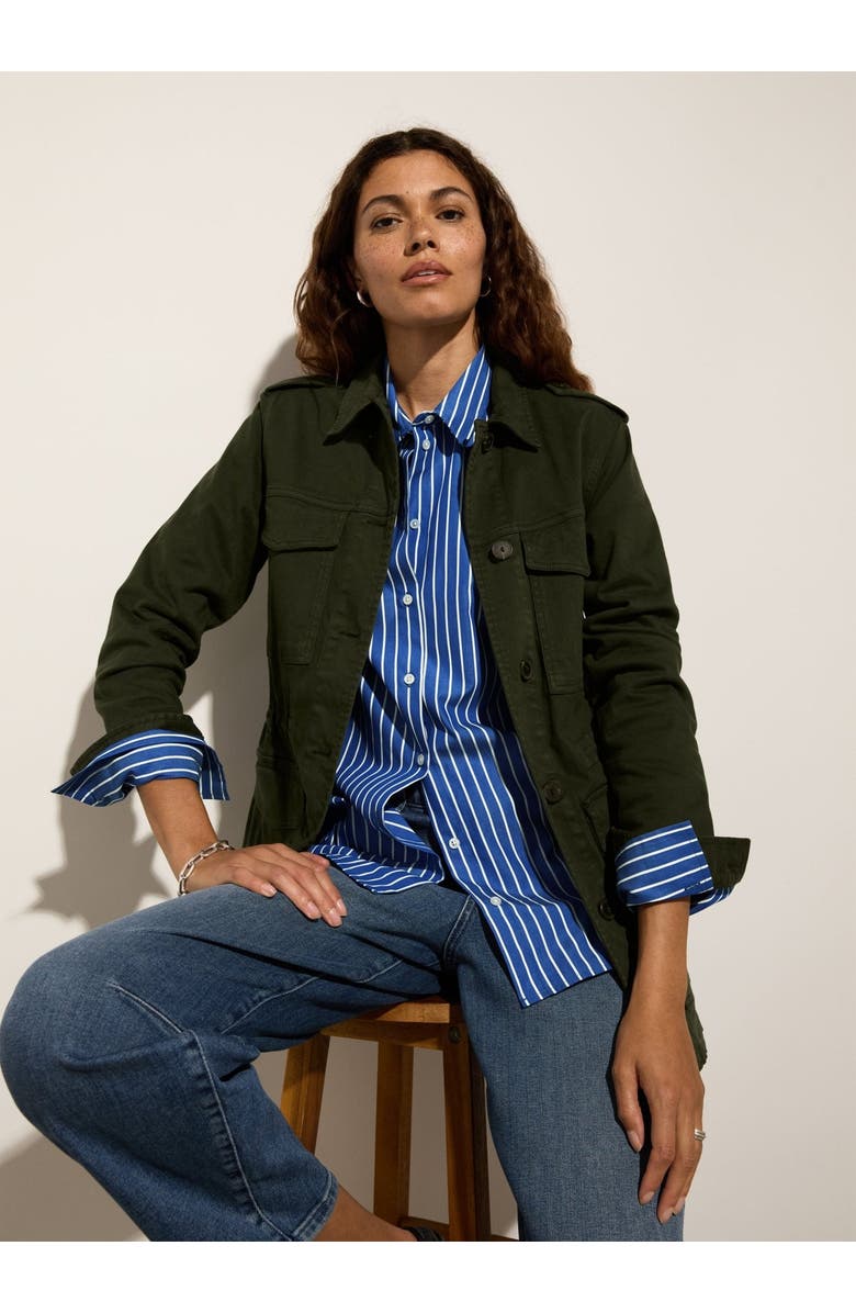 Baukjen Drake Organic Cotton Utility Jacket, Alternate, color, Deep Khaki