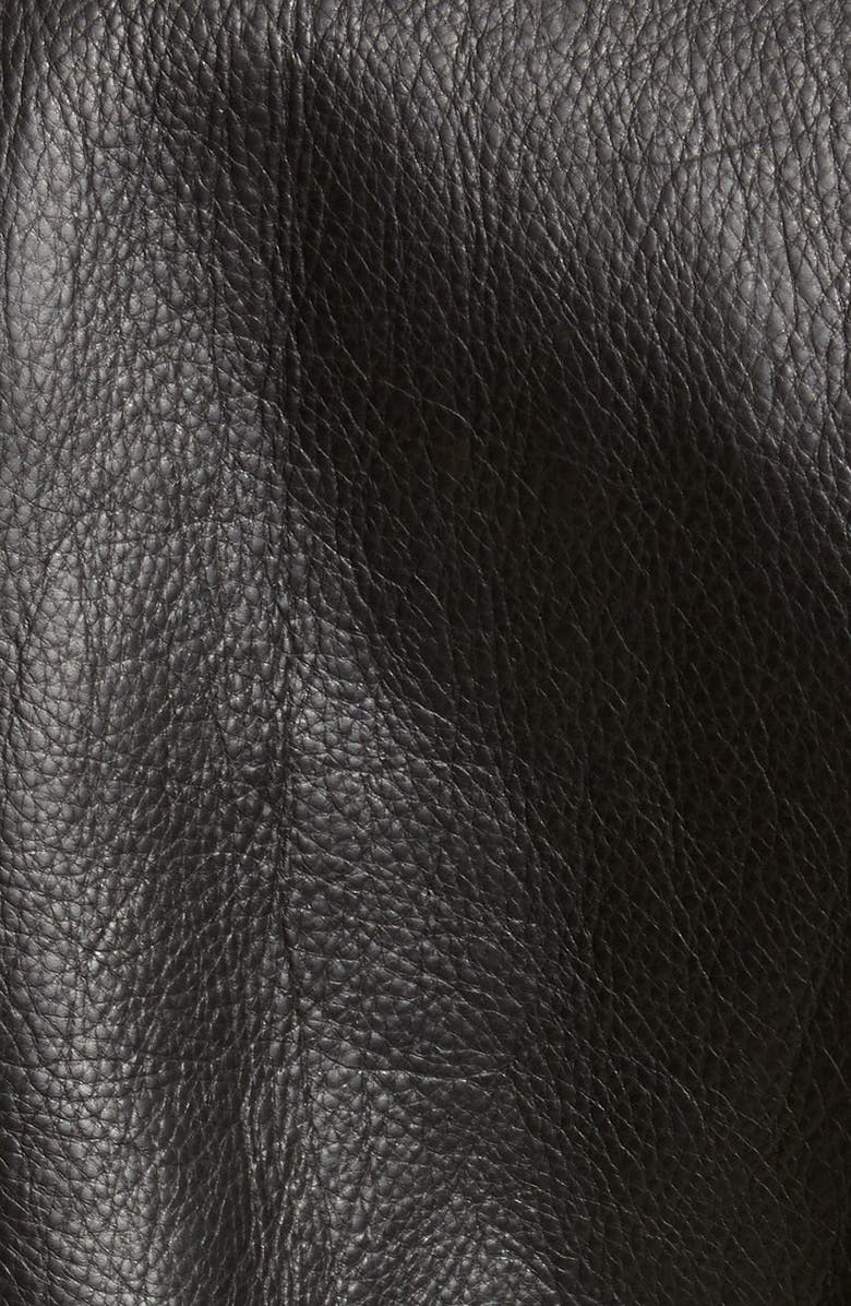 John Elliott Classic Leather Moto Jacket, Alternate, color, 