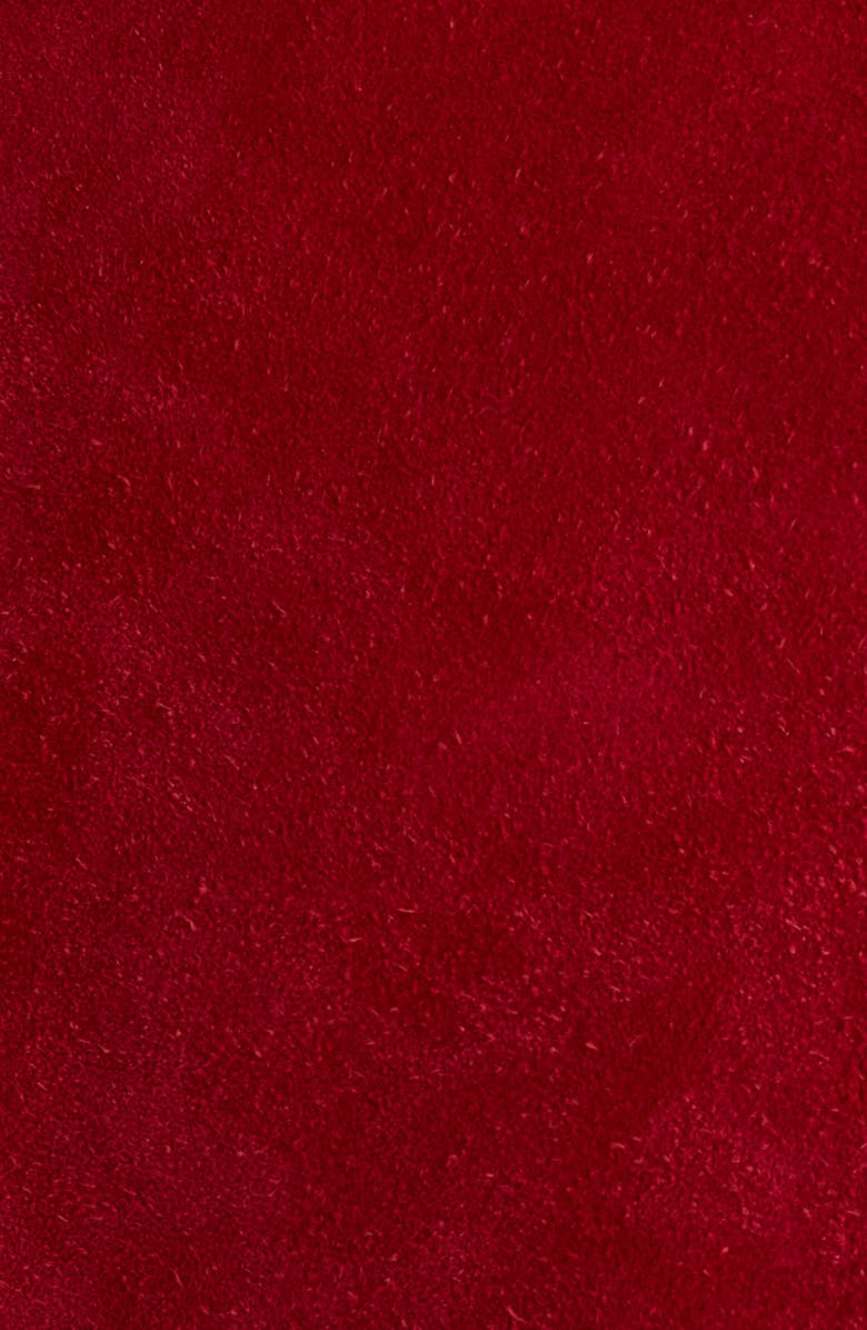 Givenchy Long Suede Coat, Alternate, color, Red