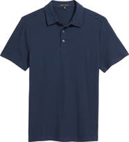 Robert Barakett Newman Textured Cotton Blend Polo