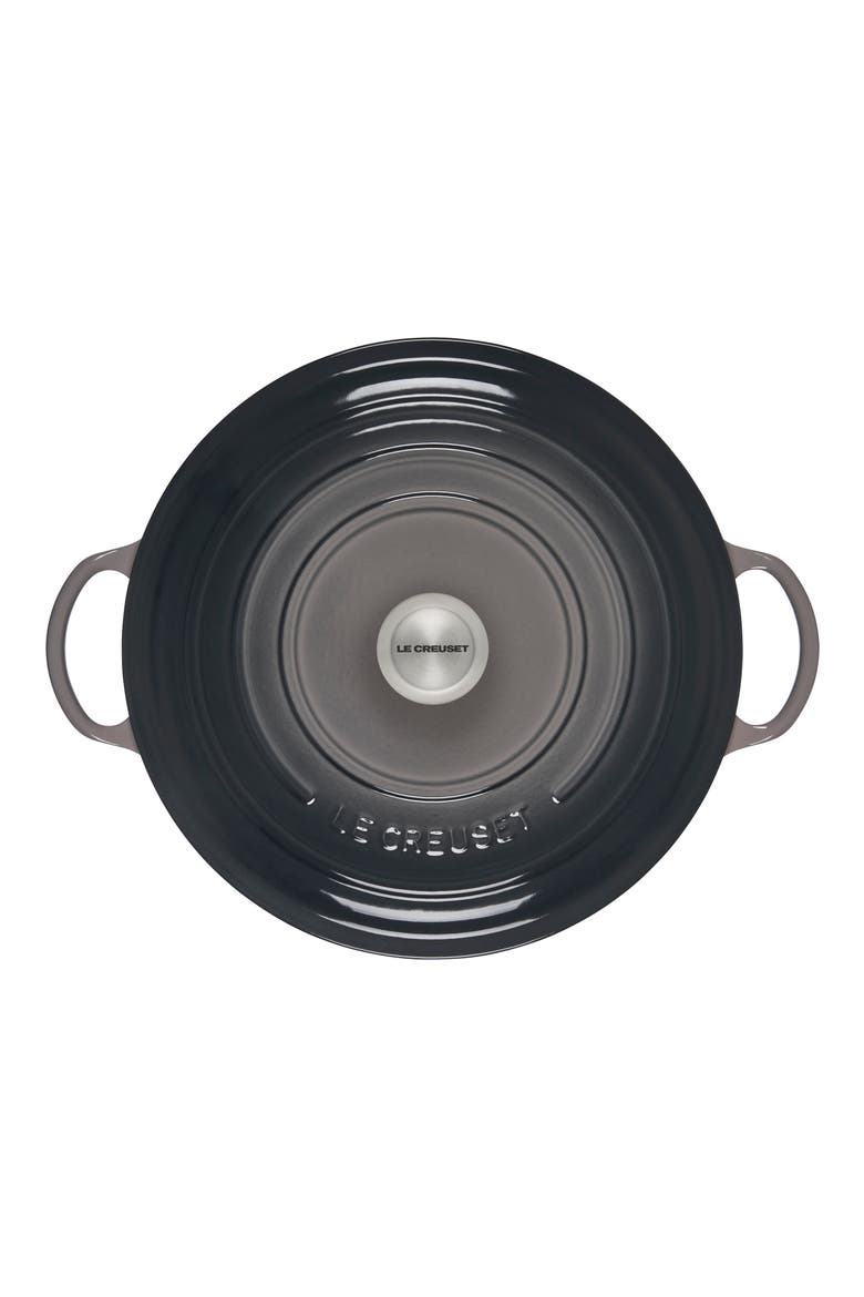 Signature 7.5-Quart Enameled Cast Iron Brazier, Alternate, color, OYSTER