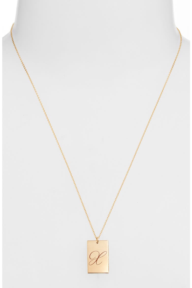 Stella Initial Pendant Necklace, Alternate, color, GOLD / X