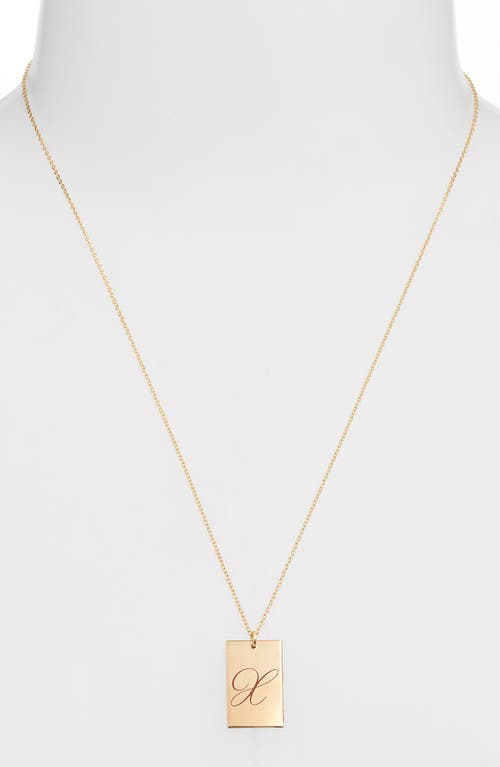Set & Stones Stella Initial Pendant Necklace In Gold/x