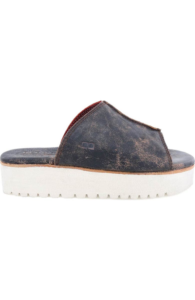 Bed Stu Fairlee II Platform Slide, Alternate, color, Black Lux