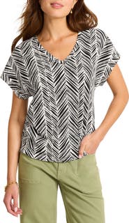 Tommy Bahama Kauai Seaside Sketch V-Neck T-Shirt