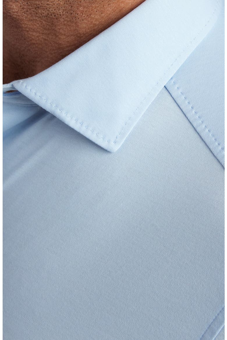 Cotton Knit Sport Shirt, Alternate, color, SKY
