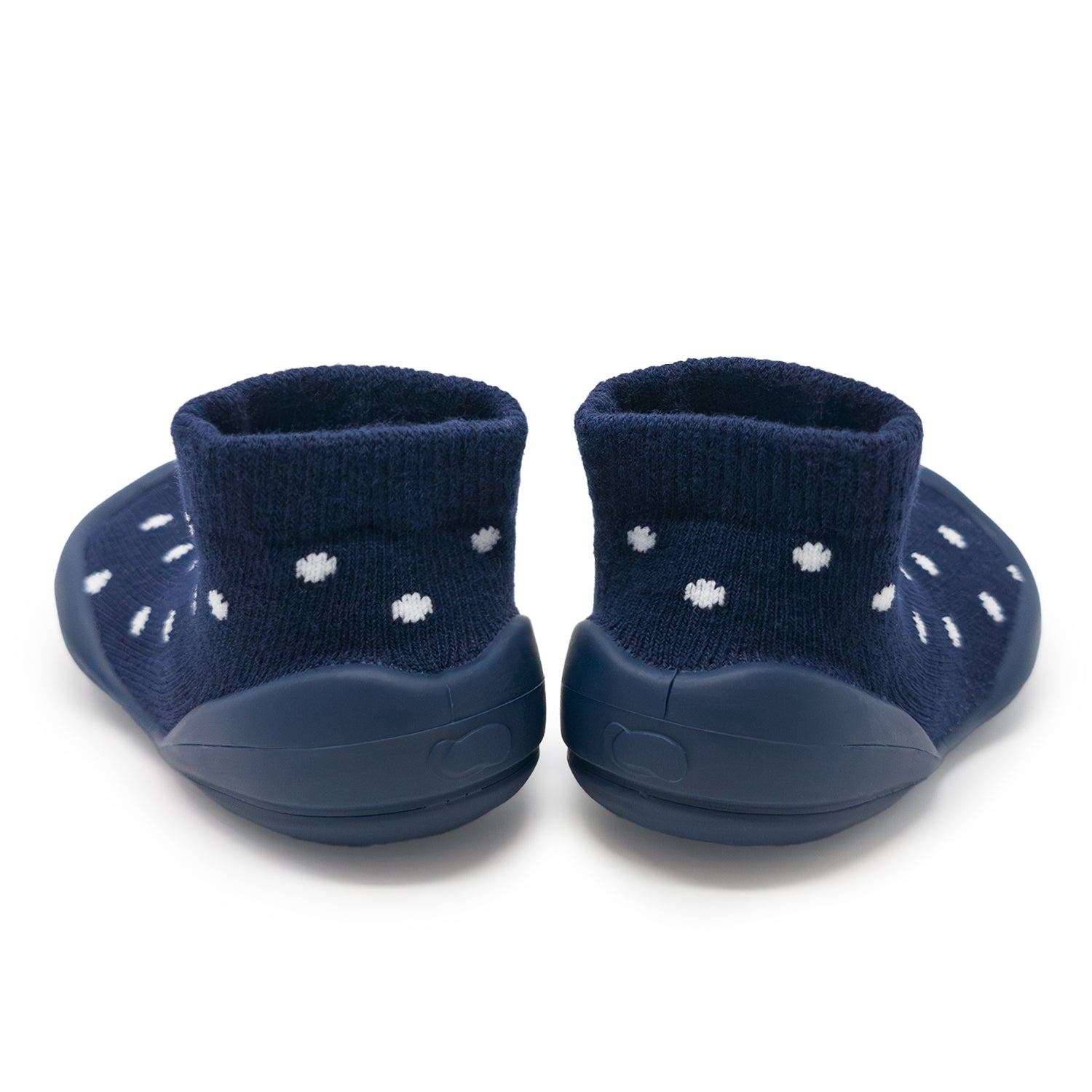 Komuello Toddler Girl Sock Shoes - Dotty - Navy, Alternate, color, Dotty Navy