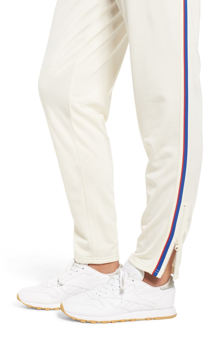 Side Stripe Track Pants, Alternate, color, CHALK WHITE