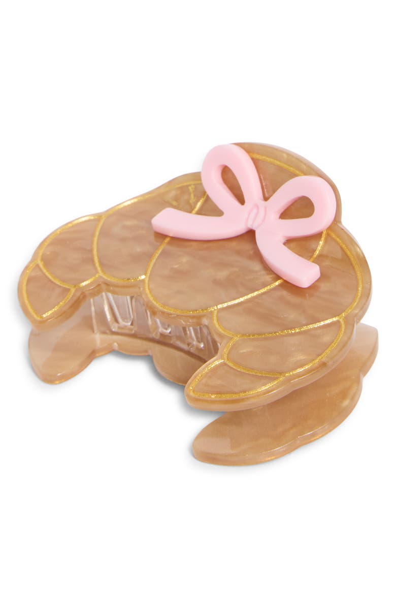 BP. Pretty Croissant Claw Clip, Main, color, Brown Multi