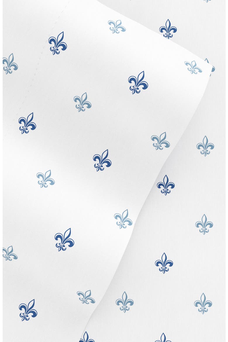 Premium Ultra Burst of Vines Pattern 4-Piece Bed Sheets Set, Alternate, color, NAVY LILY