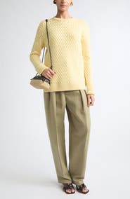 Bottega Veneta Wool & Linen Blend Pants
