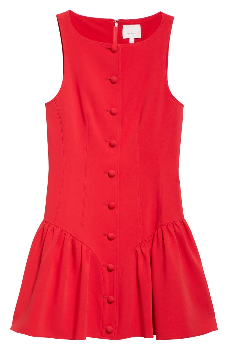 Cinq à Sept Royce Sleeveless Minidress, Alternate, color, Red Sapphire