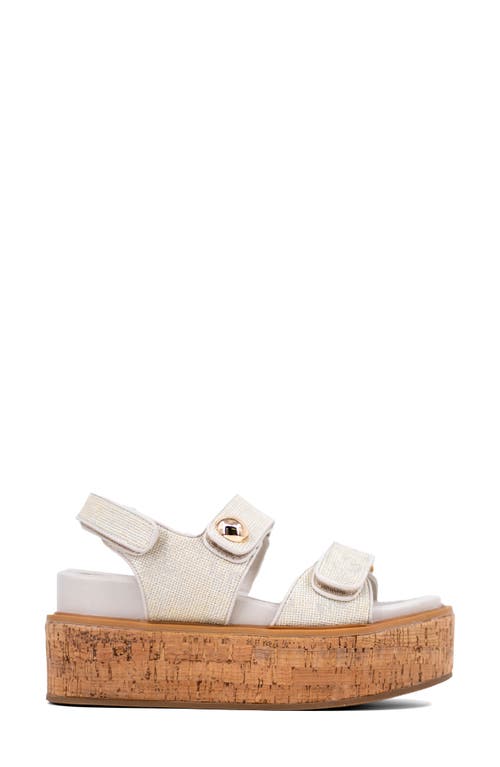 Shushop Lucille Platform Sandal In White