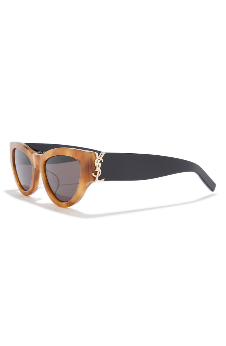 Saint Laurent 53mm Cat Eye Sunglasses, Alternate, color,