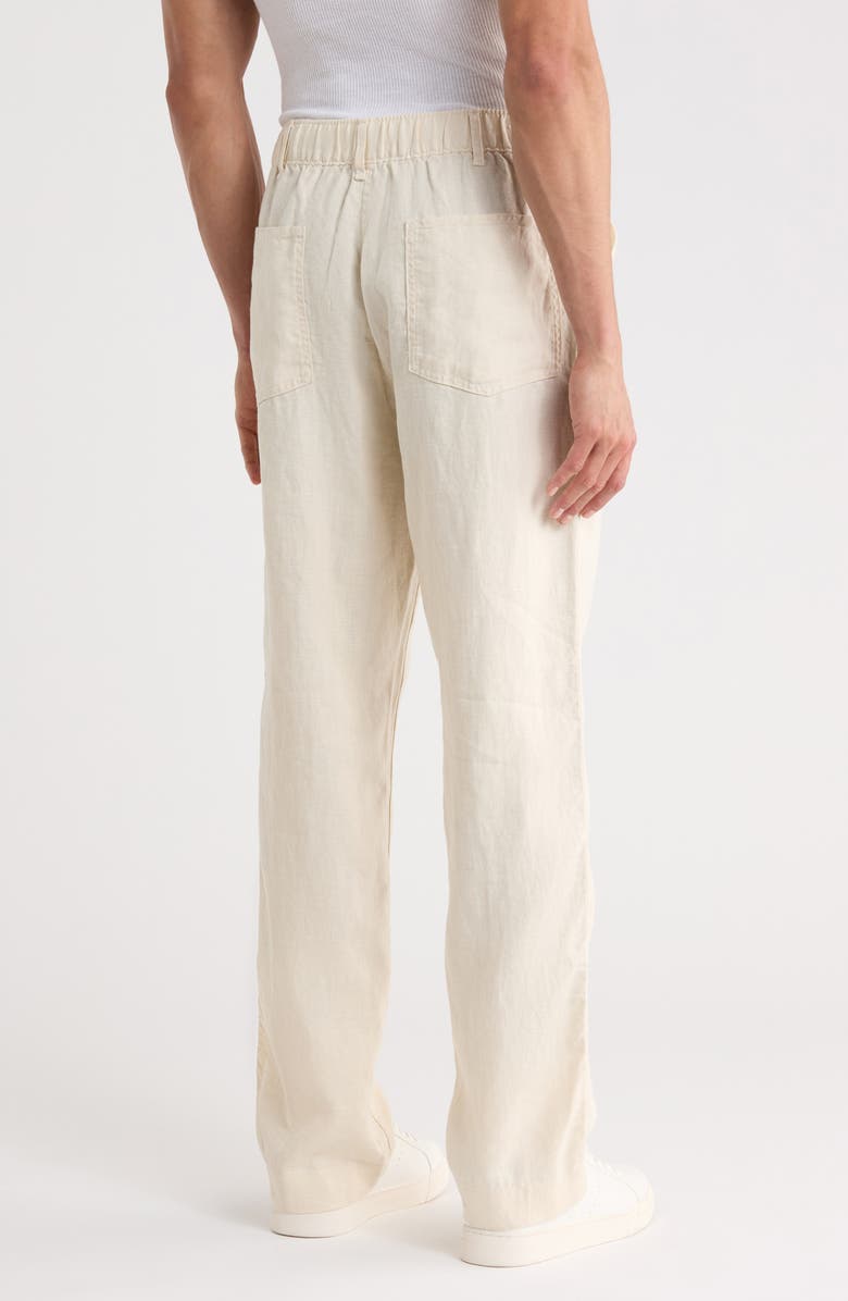 BUCK MASON Loomed Linen Pants, Alternate, color, Worn White