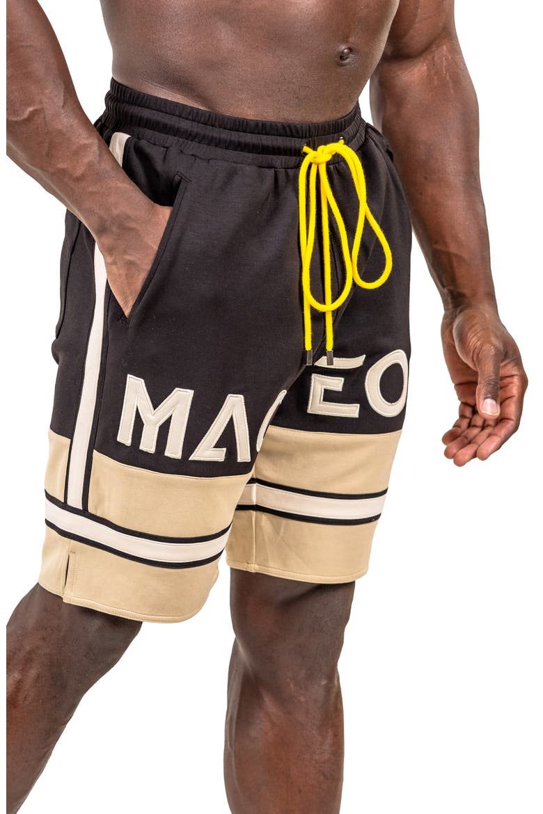 Marthyr Logo Graphic Shorts, Alternate, color, BLACK