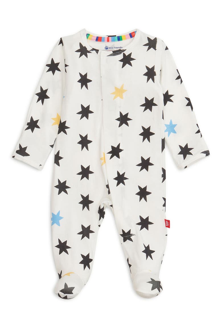 Cosmic Confetti Footie, Main, color, WHITE