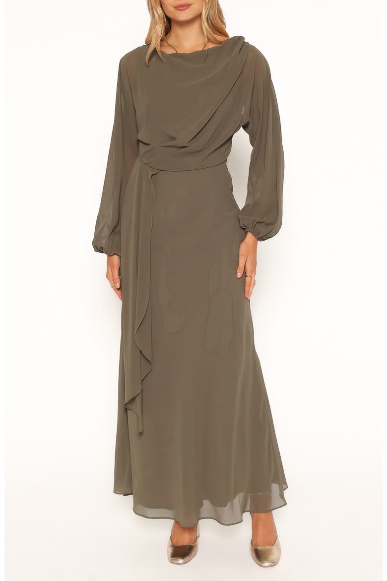 Arnica Maxi Dress, Main, color, OLIVE GREEN