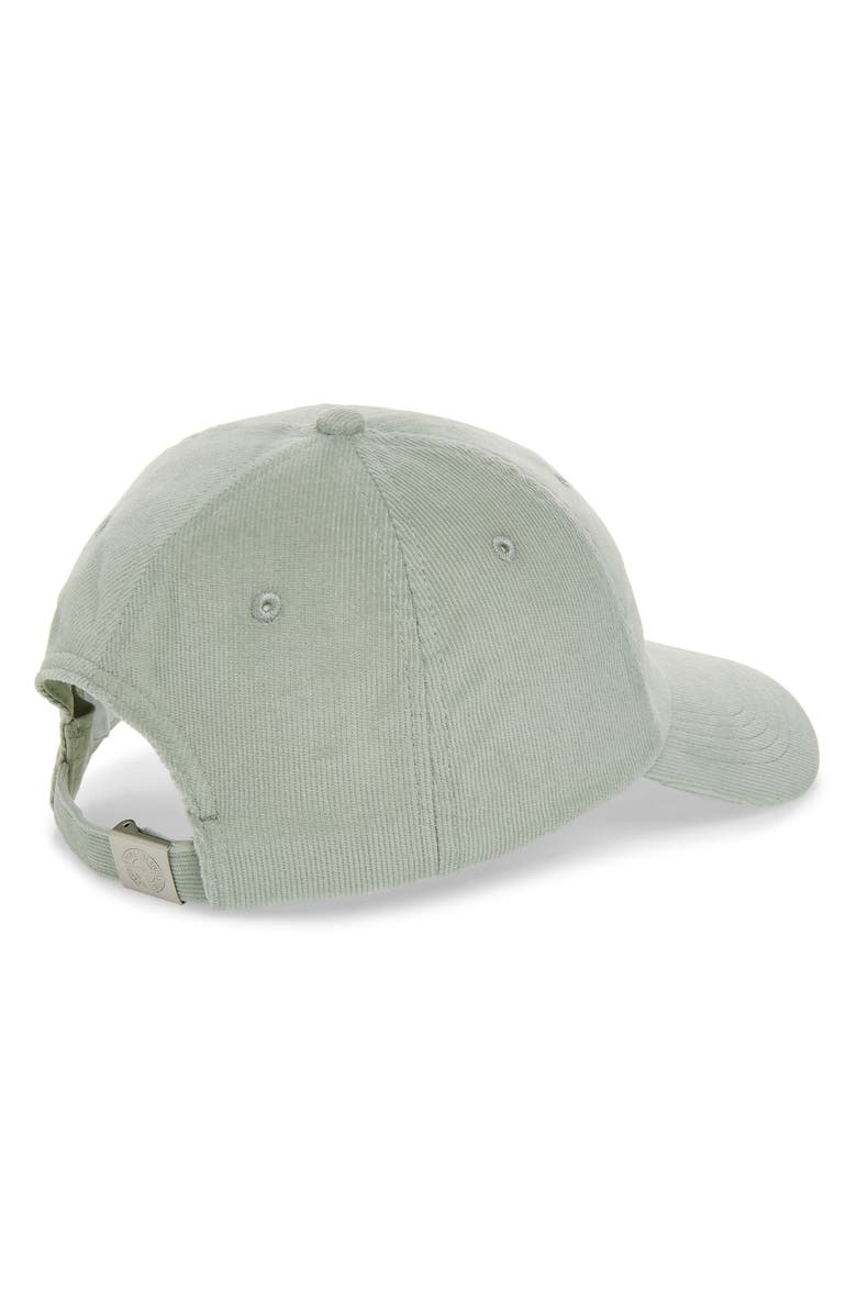 Stone Island Corduroy Baseball Cap, Alternate, color, Sage