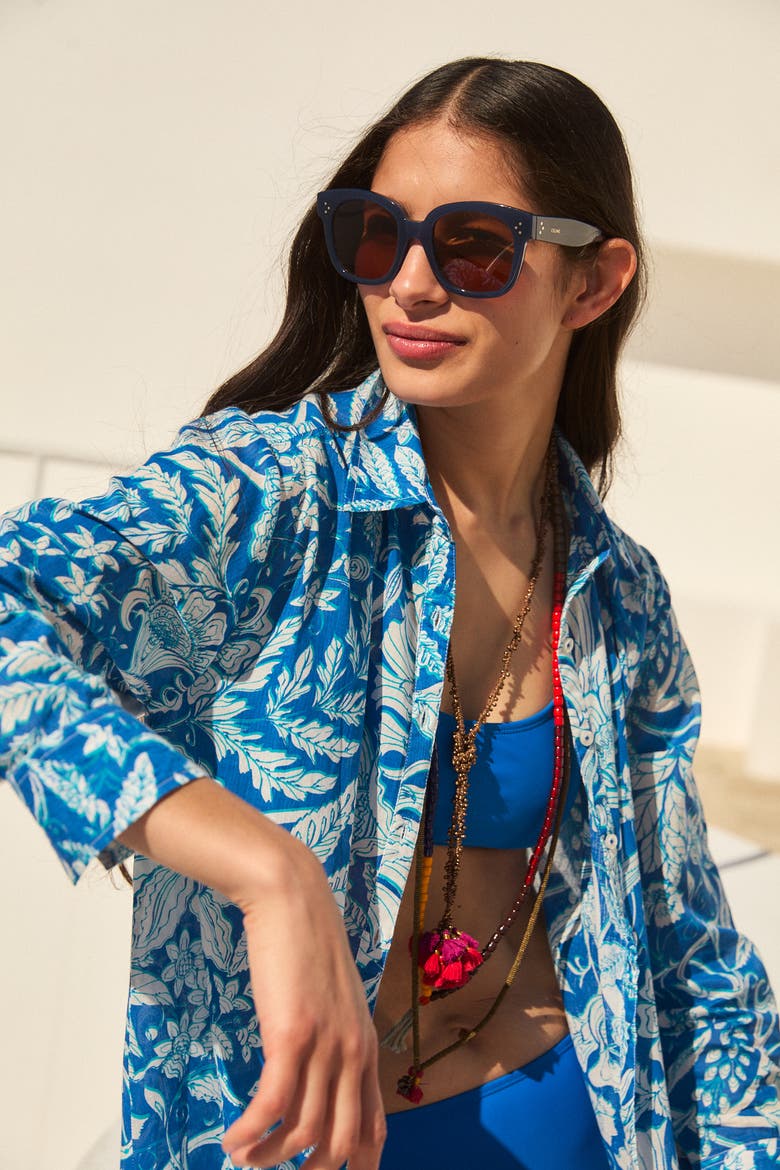 Farrah Long Kurta, Alternate, color, Blue Laika
