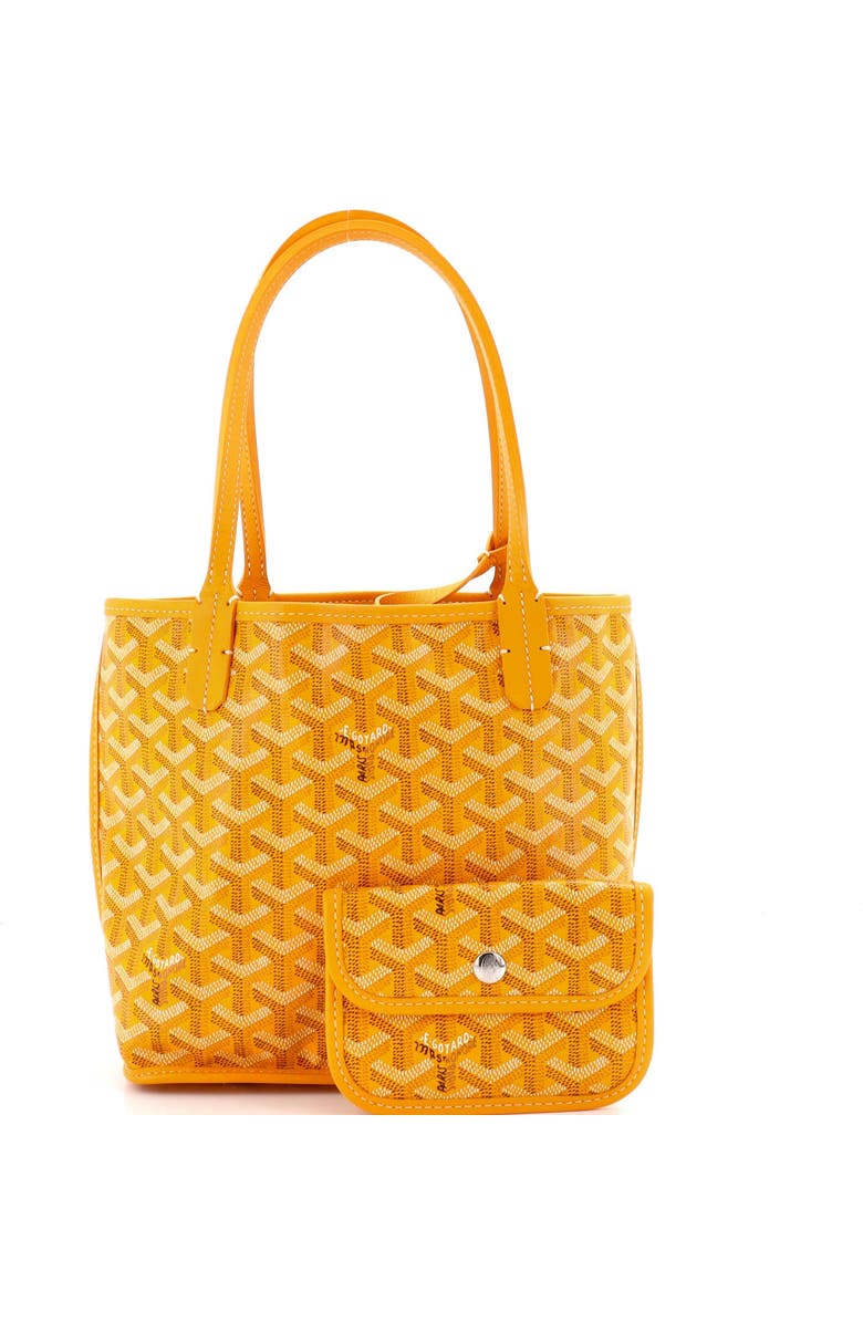 Pre-Owned Goyard Anjou Reversible Tote Coated Canvas Mini, Alternate, color, Yellow
