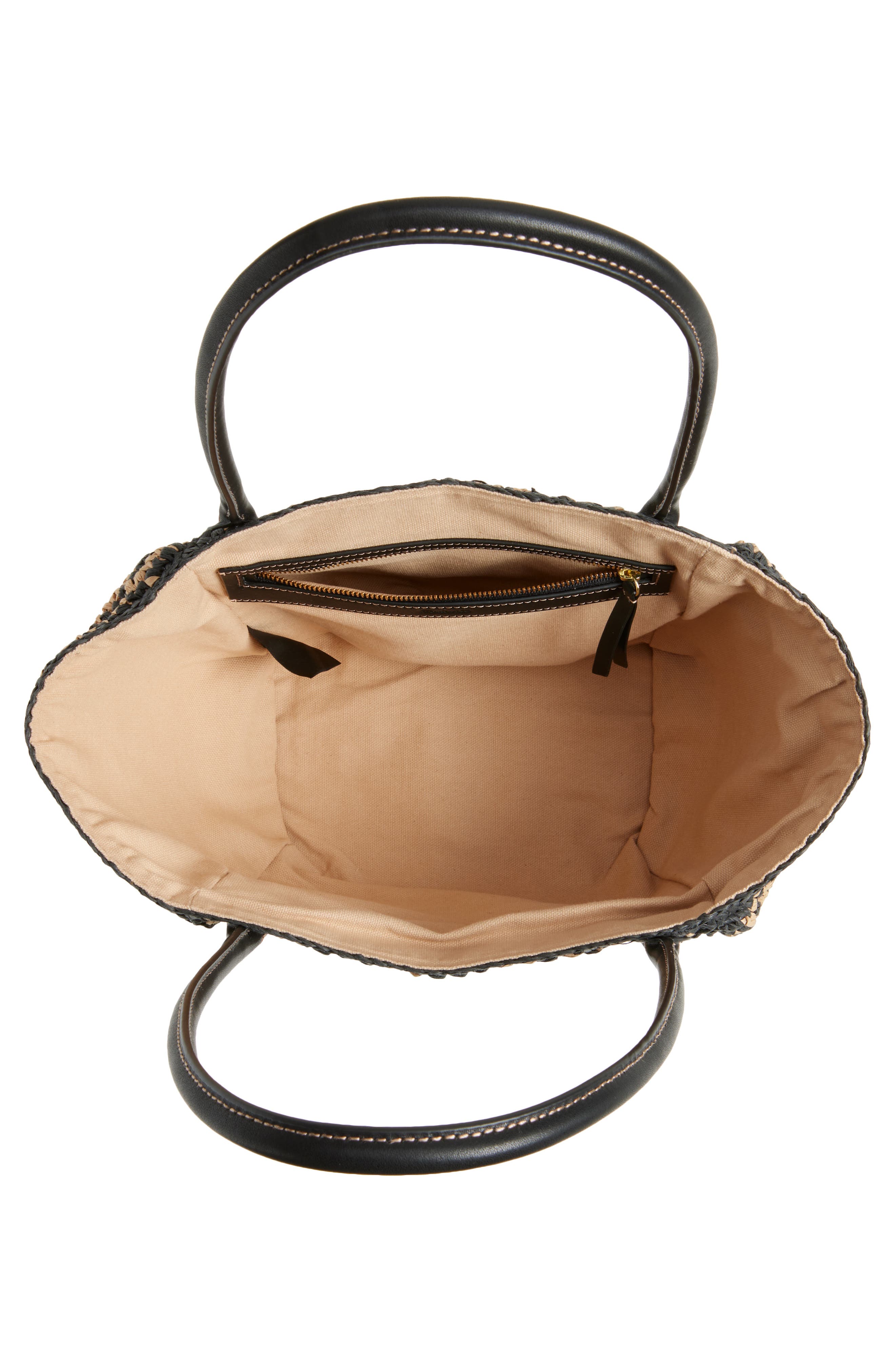 Madewell Handwoven Leather Medium Tote, Alternate, color, Natural Multi