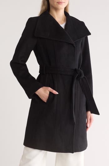 Michael kors asymmetrical wool coat best sale