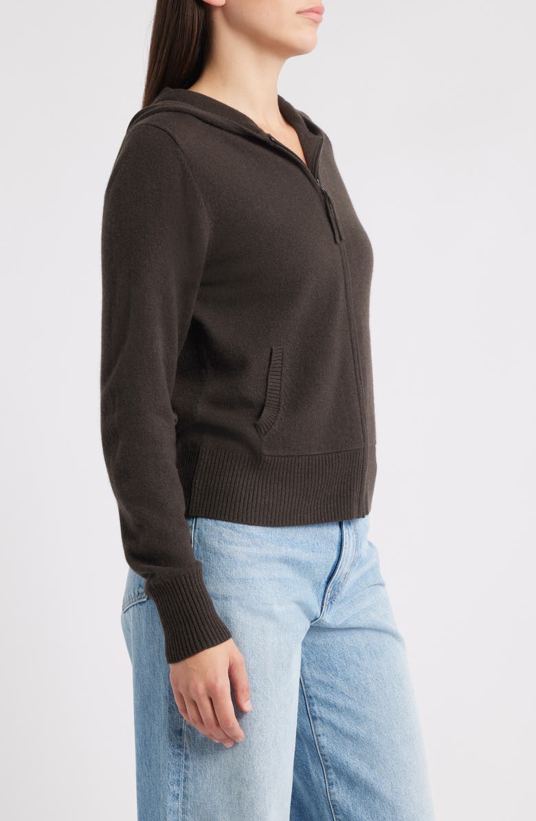 MARGARET O'LEARY Fitted Cashmere Hoodie, Alternate, color,