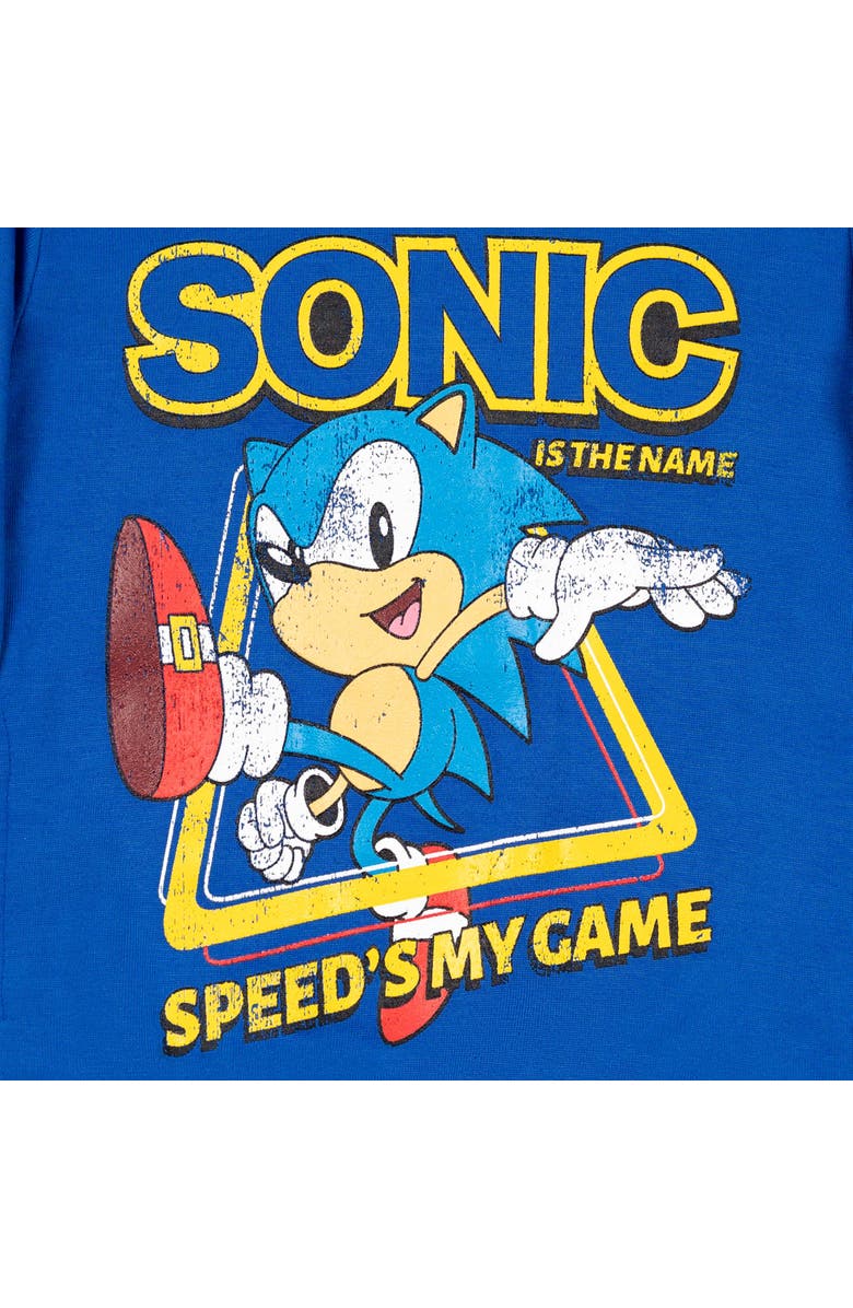 SEGA Sonic the Hedgehog Fleece Hoodie, Alternate, color, Sonic Royal Blue