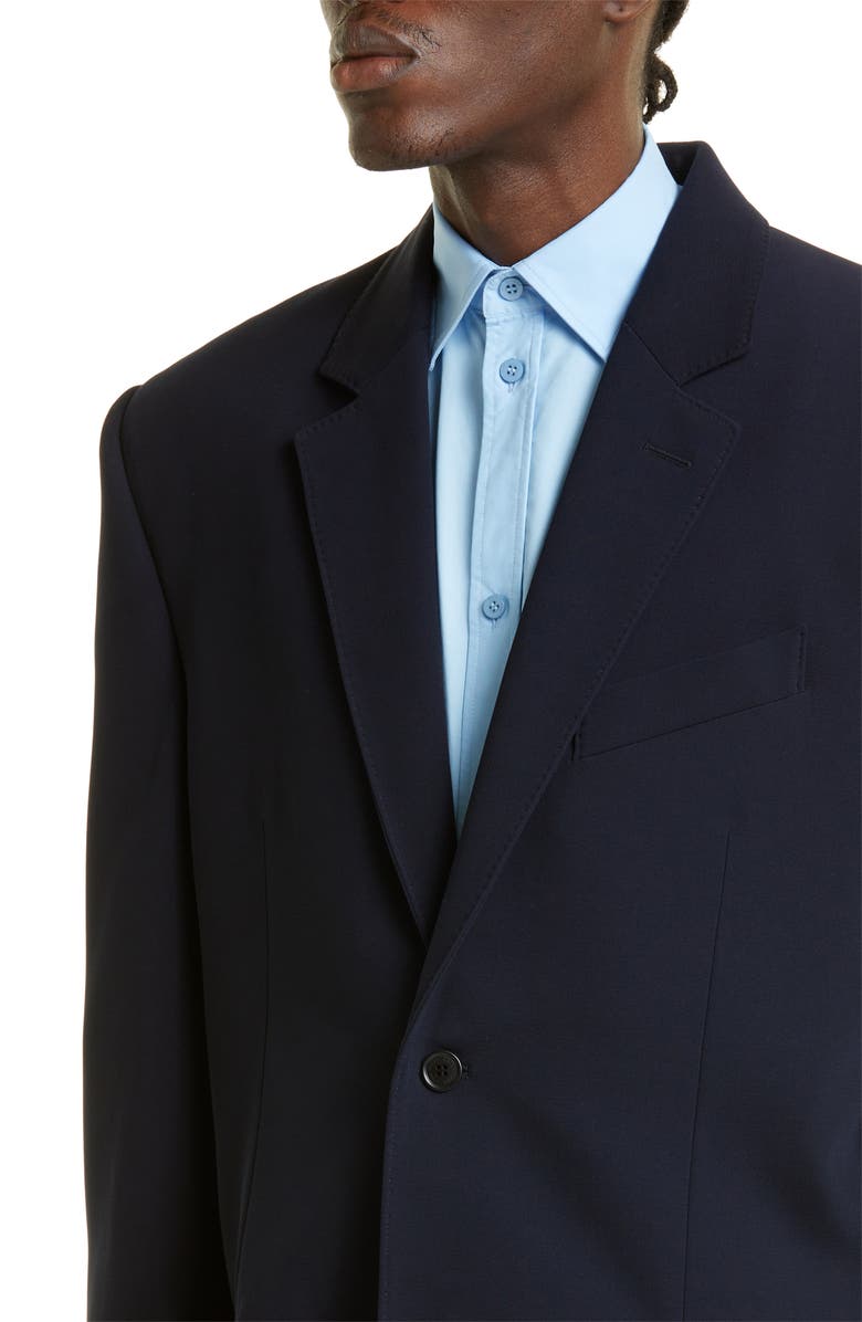 Balenciaga Gender Inclusive Stretch Wool Twill Jacket, Alternate, color, 