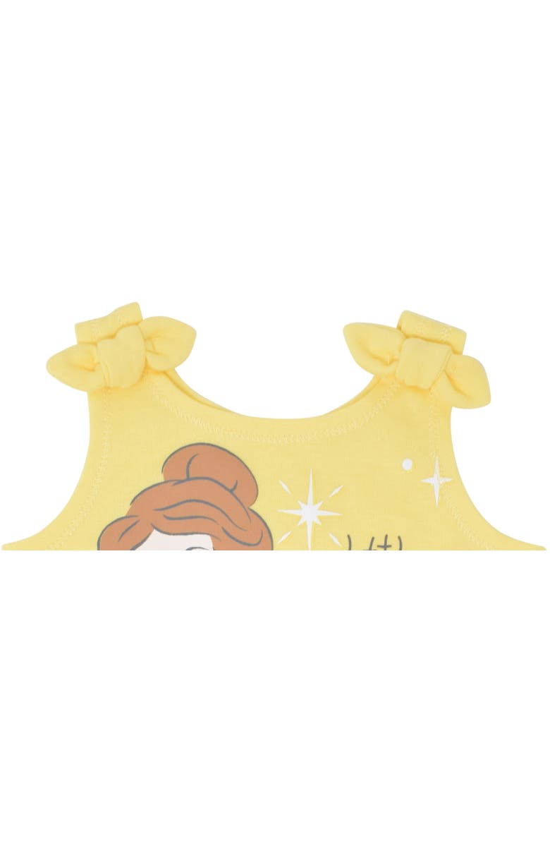 Disney Princess Sleeveless Romper Headband Set, Alternate, color, Belle Yellow Yellow