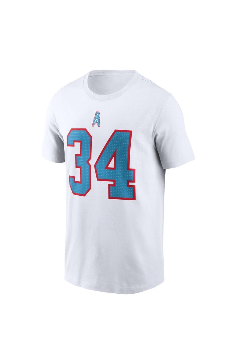 Nike Men's Nike Earl Campbell White Houston Oilers Retired Player Name & Number T-Shirt, Alternate, color, White