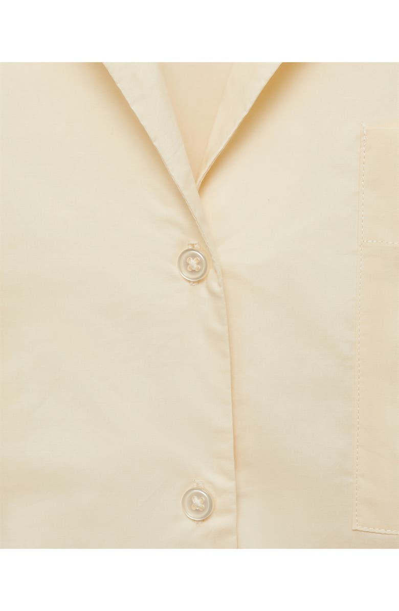 MANGO Garment Washed Cotton Nightgown, Alternate, color, Vanilla