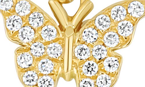 Bony Levy Icon Pavé Diamond Butterfly Charm In Gold