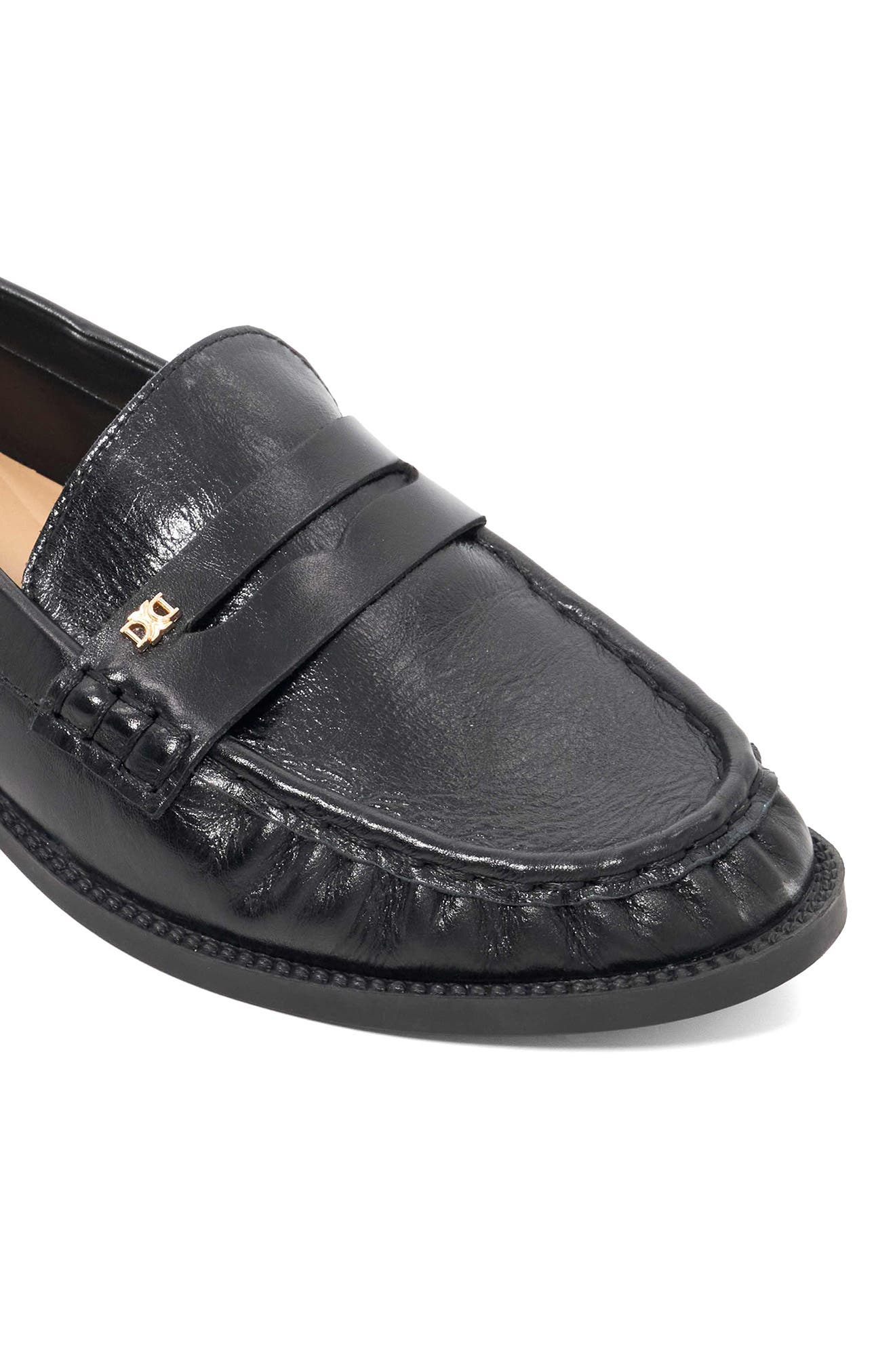 Dune London Galex Penny Loafer, Alternate, color, Black