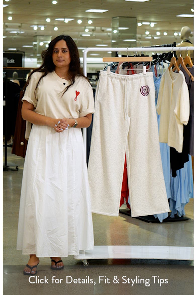 The Brushed Fleece Wide Leg Sweatpants video